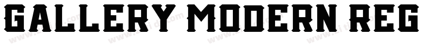 Gallery Modern Regul字体转换